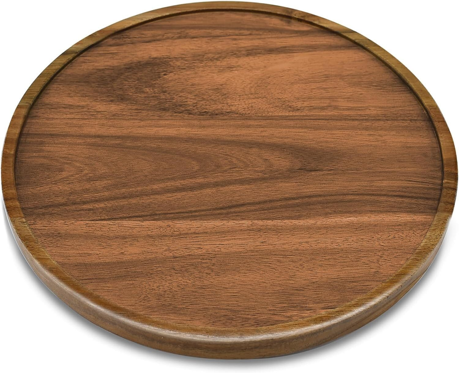 10" Acacia Wood Lazy Susan Organizer Kitchen Turntable for Cabinet Pantry Table Organization | Walmart (US)