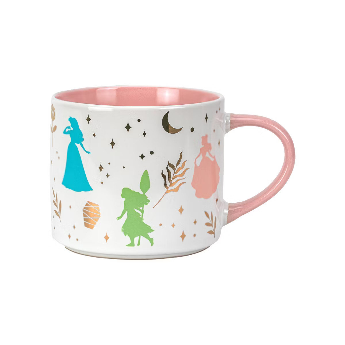 Zak Designs 15 fl oz Stoneware Modern Princess Mug Pink | Target