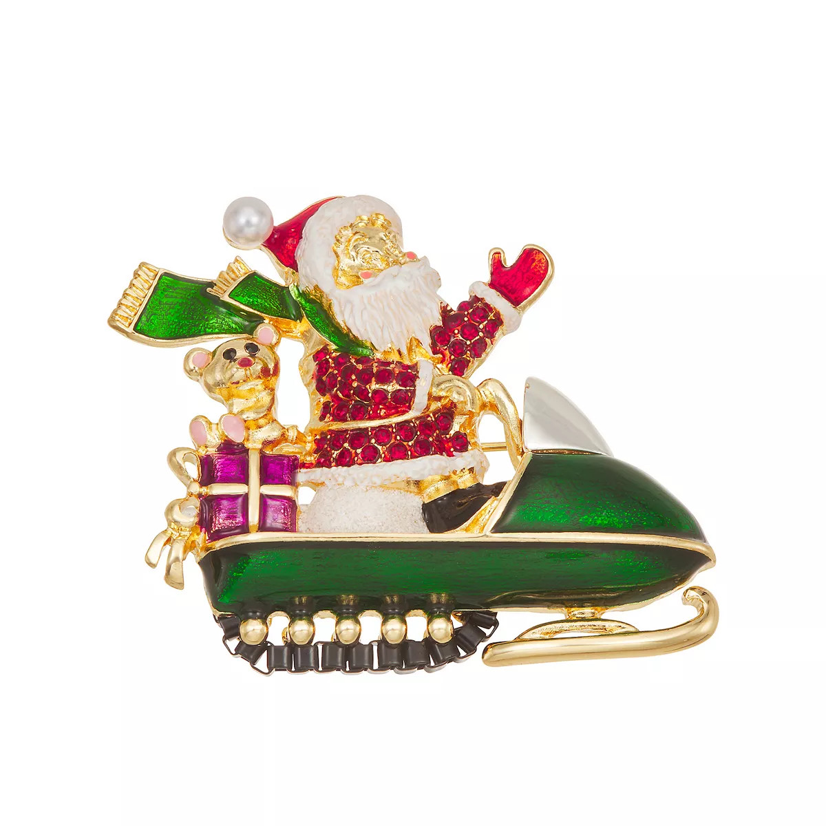 Napier Gold Tone Santa Sledge Pin | Kohl's