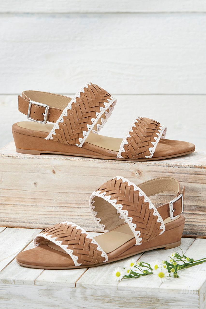“Lucia” Woven Sandals by Walk With Me™ | Coldwater Creek