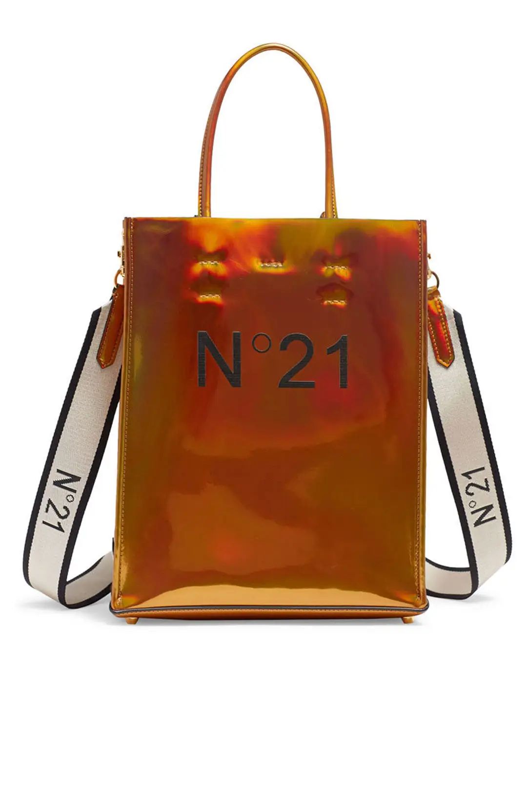 No. 21 Handbags Bronze Mini Shopping Bag | Rent The Runway