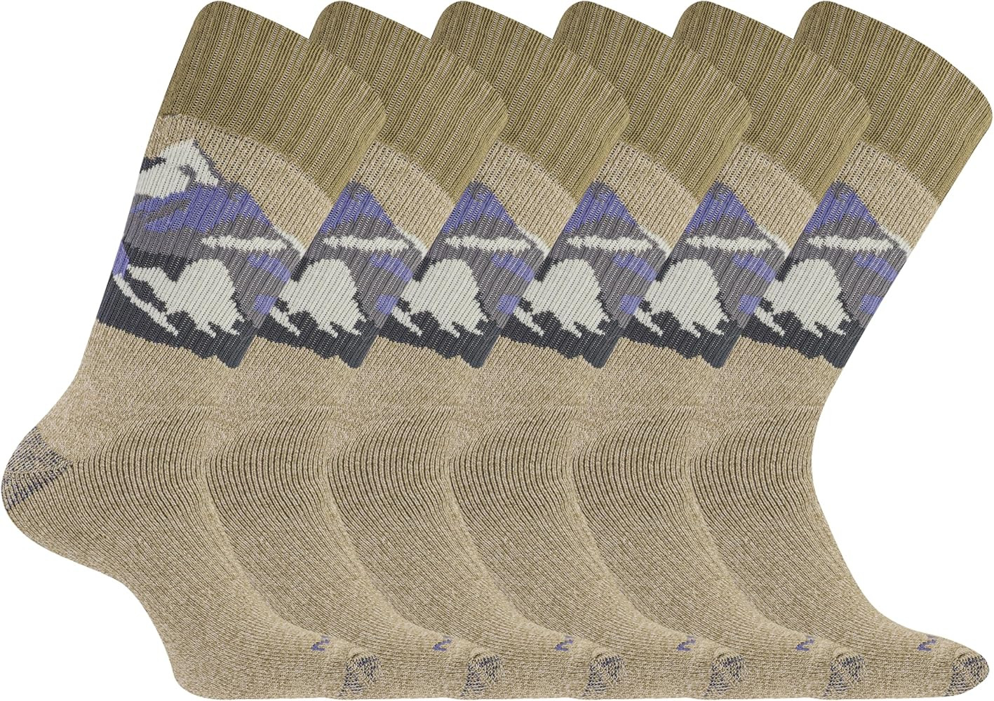 Merrell unisex-adult Brushed Cushion Thermal Crew Socks Cushioned Soft Inner Layer | Amazon (US)