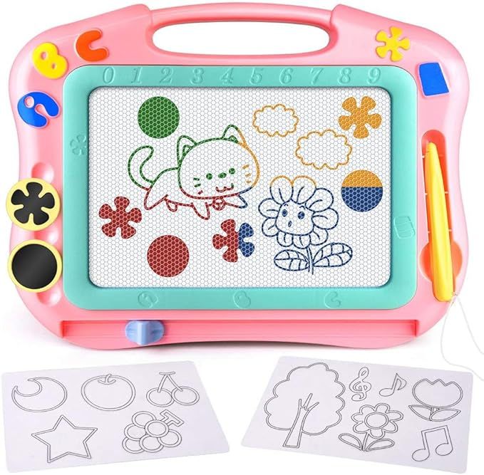 FLY2SKY Magnetic Drawing Board Kids Magnet Drawing Board Travel Size Toddler Toys Sketch Writing ... | Amazon (US)