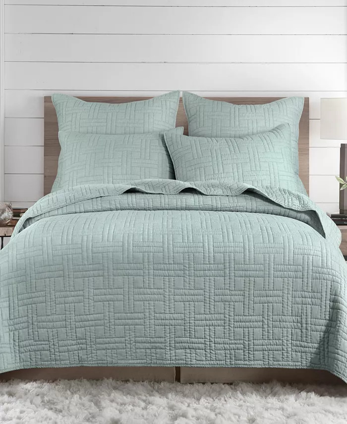 Levtex Home Melange Stitch Stitching 2-Pc. Quilt Set, Twin/Twin XL - Macy's | Macy's