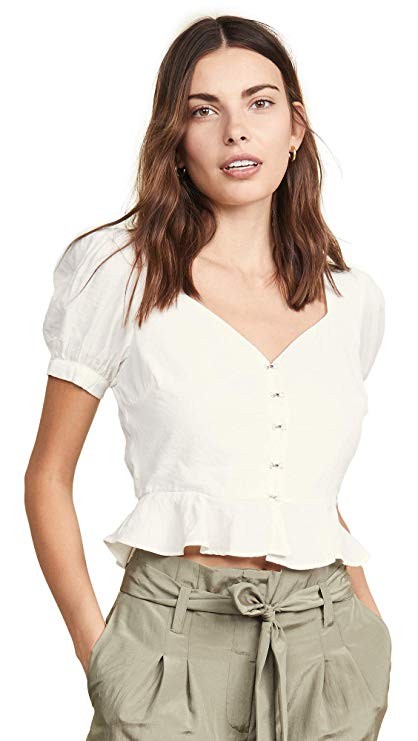 J.O.A. Women's Ivory Blouse | Amazon (US)