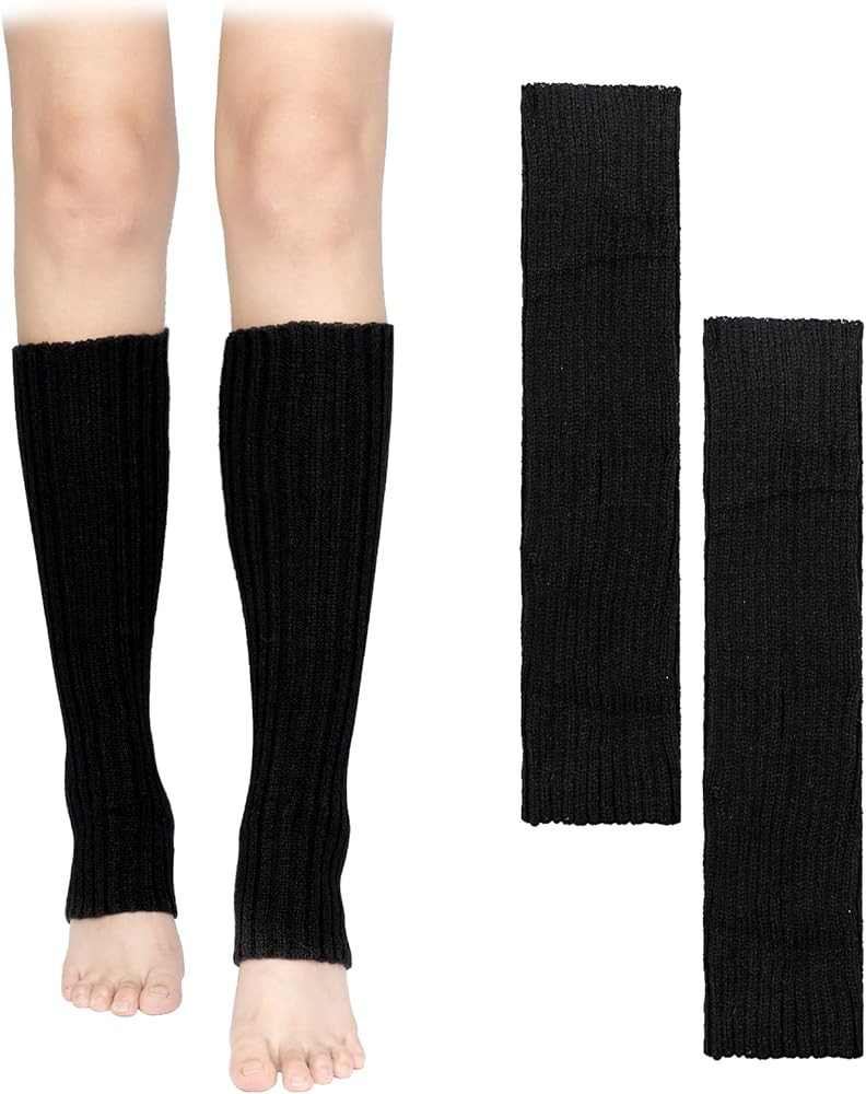1 Pair Leg Warmer, 80s Goth Calf Sleeves Ice Skate Socks Ankle Warm Socks for Girls Women Dance F... | Amazon (US)