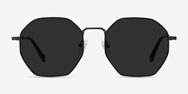 Sun Octave - Geometric Black Frame Prescription Sunglasses | Eyebuydirect | EyeBuyDirect.com