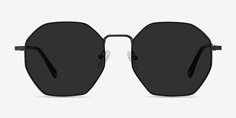 Sun Octave - Geometric Black Frame Prescription Sunglasses | Eyebuydirect | EyeBuyDirect.com