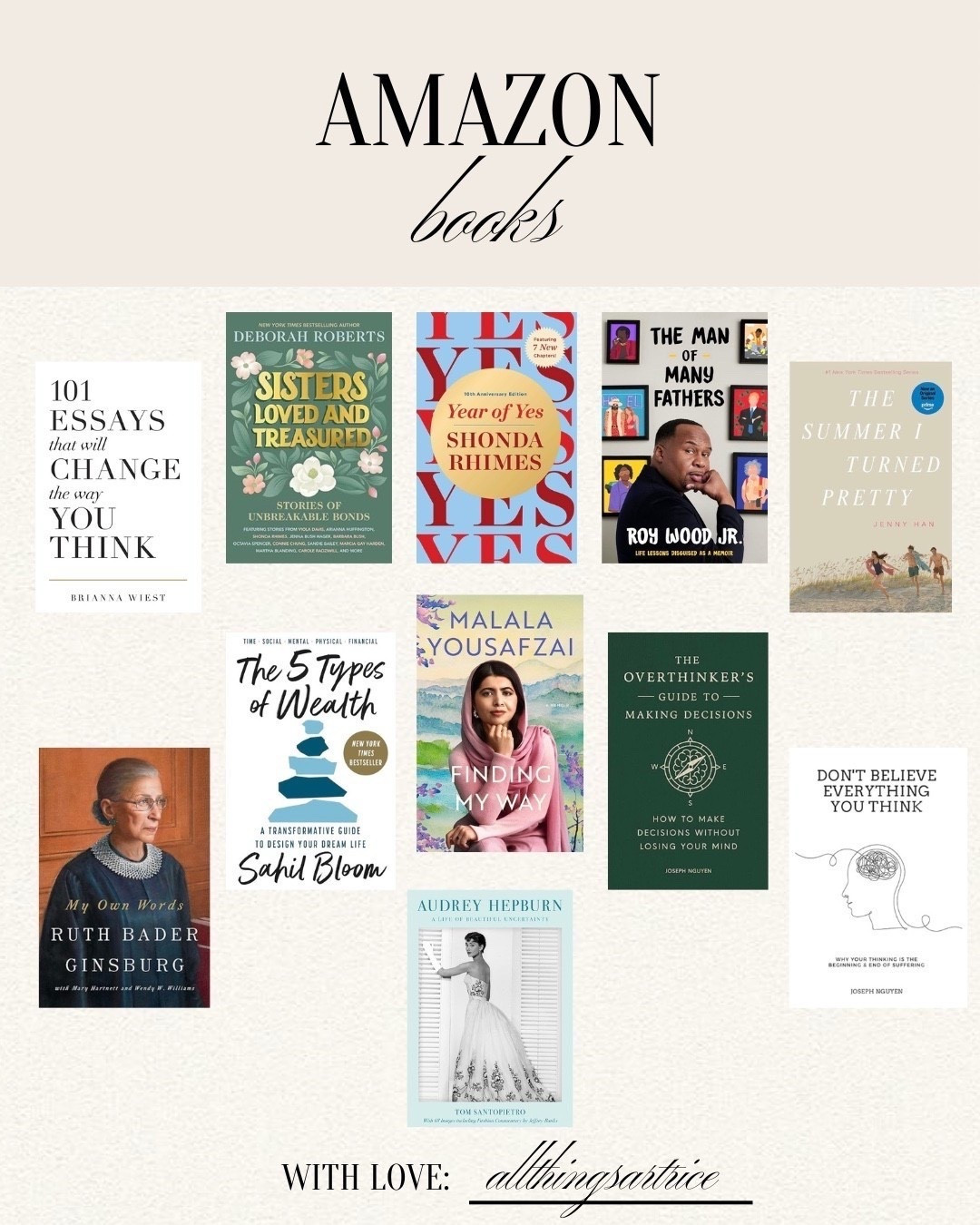Amazon Books 



#books #Amazon #booklist #wishlist #giftguide #allthingsartrice #LTKFindsUnder100 
#LTKstorytime

#LTKSaleAlert #LTKselfcare #LTKTravel