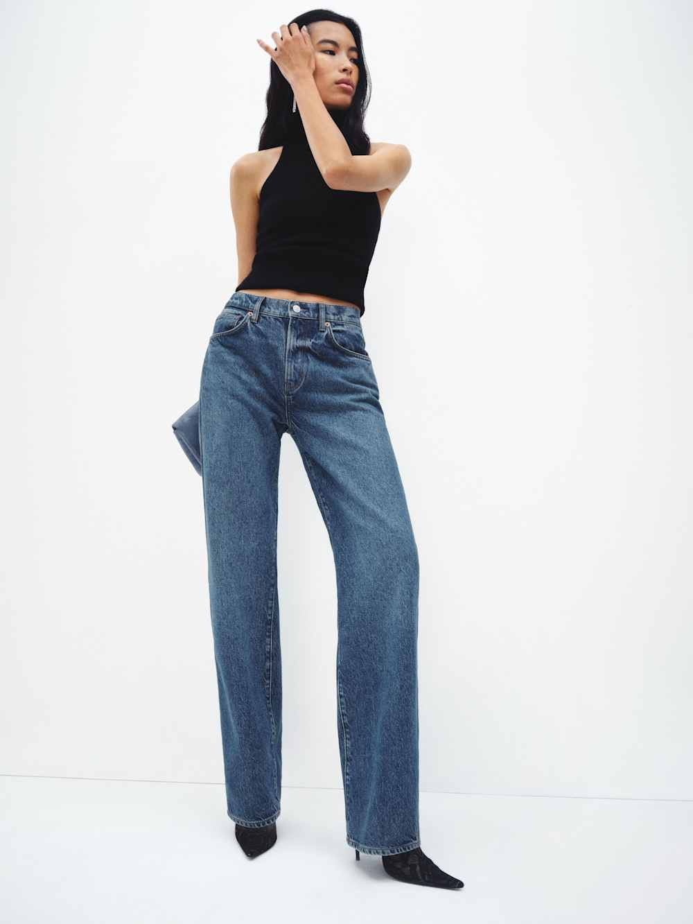 Val 90s Mid Rise Straight Long Jeans | Reformation (Global)