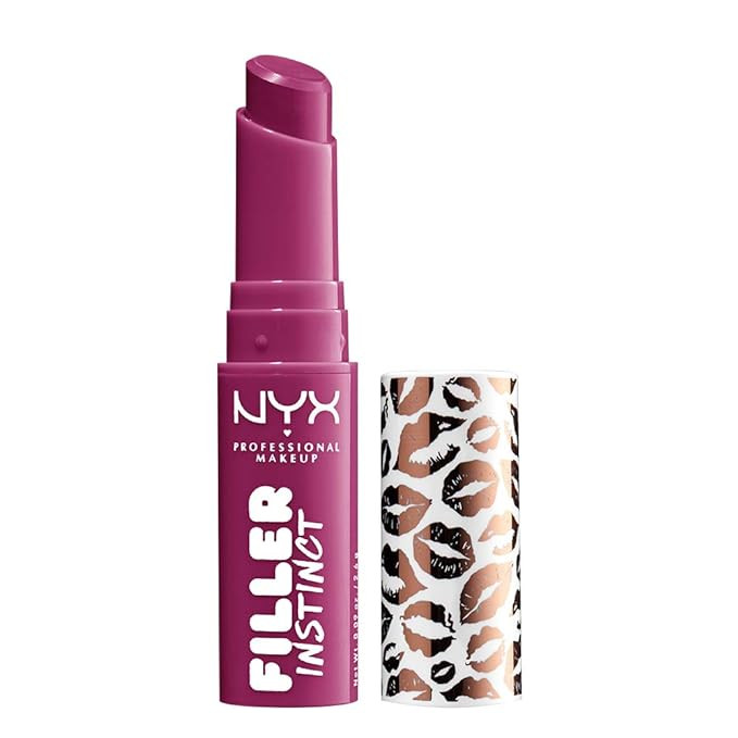 NYX PROFESSIONAL MAKEUP Filler Instinct Plumping Lip Color - Bitten Pout, Berry Red | Amazon (US)