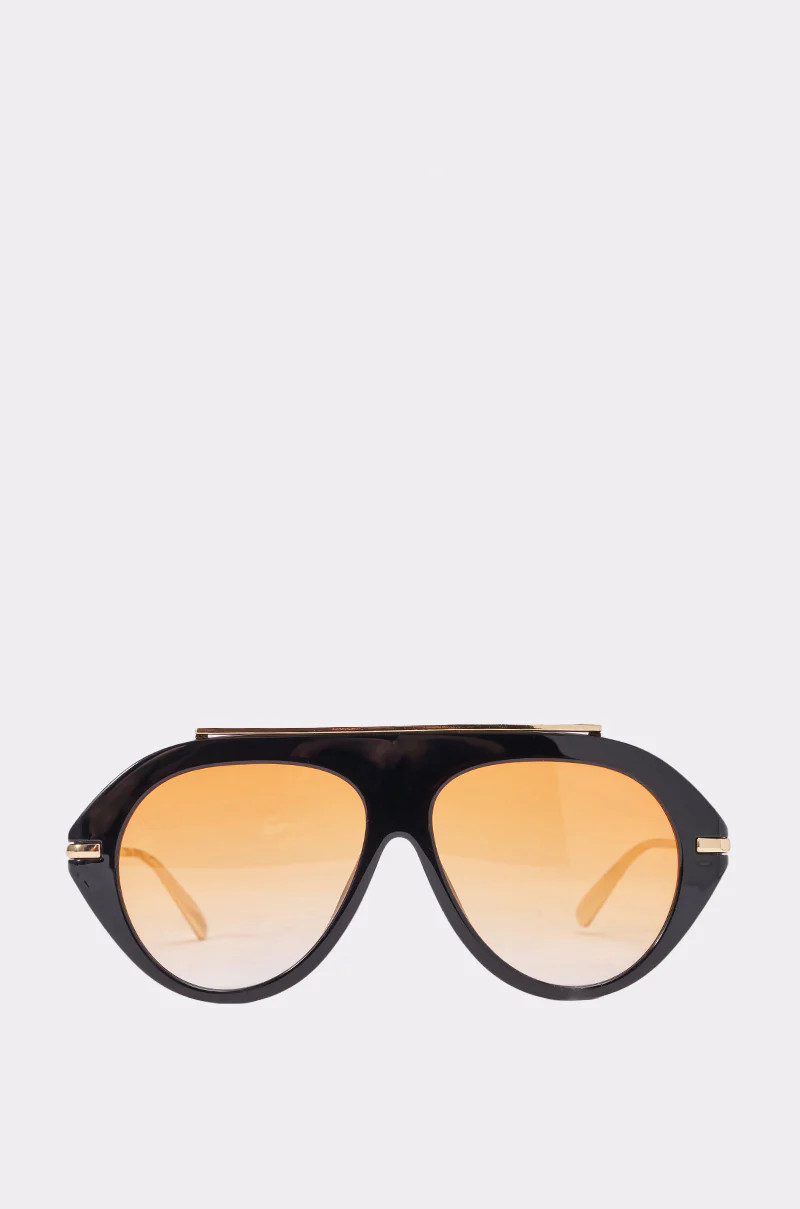 LUXE AIR SUNGLASSES IN BLACK ORANGE | AKIRA