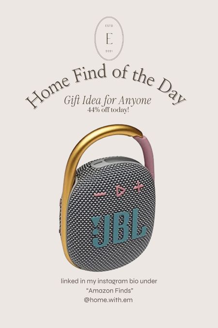 The Home Find of the Day is the perfect gift idea for the teenager in your life or someone who travels a lot.  This little Bluetooth speaker is surprising so loud for how small it is!

Have you started your christms gift / holiday shopping yet?

Gift ideas, gift guides, gifts

#homewithem #homefindoftheday #giftideas #giftsforteens #giftsforteenagers #giftguides #christmasshopping #holidayshopping #christmasgiftideas 


#LTKfamily #LTKGiftGuide #LTKCyberweek
