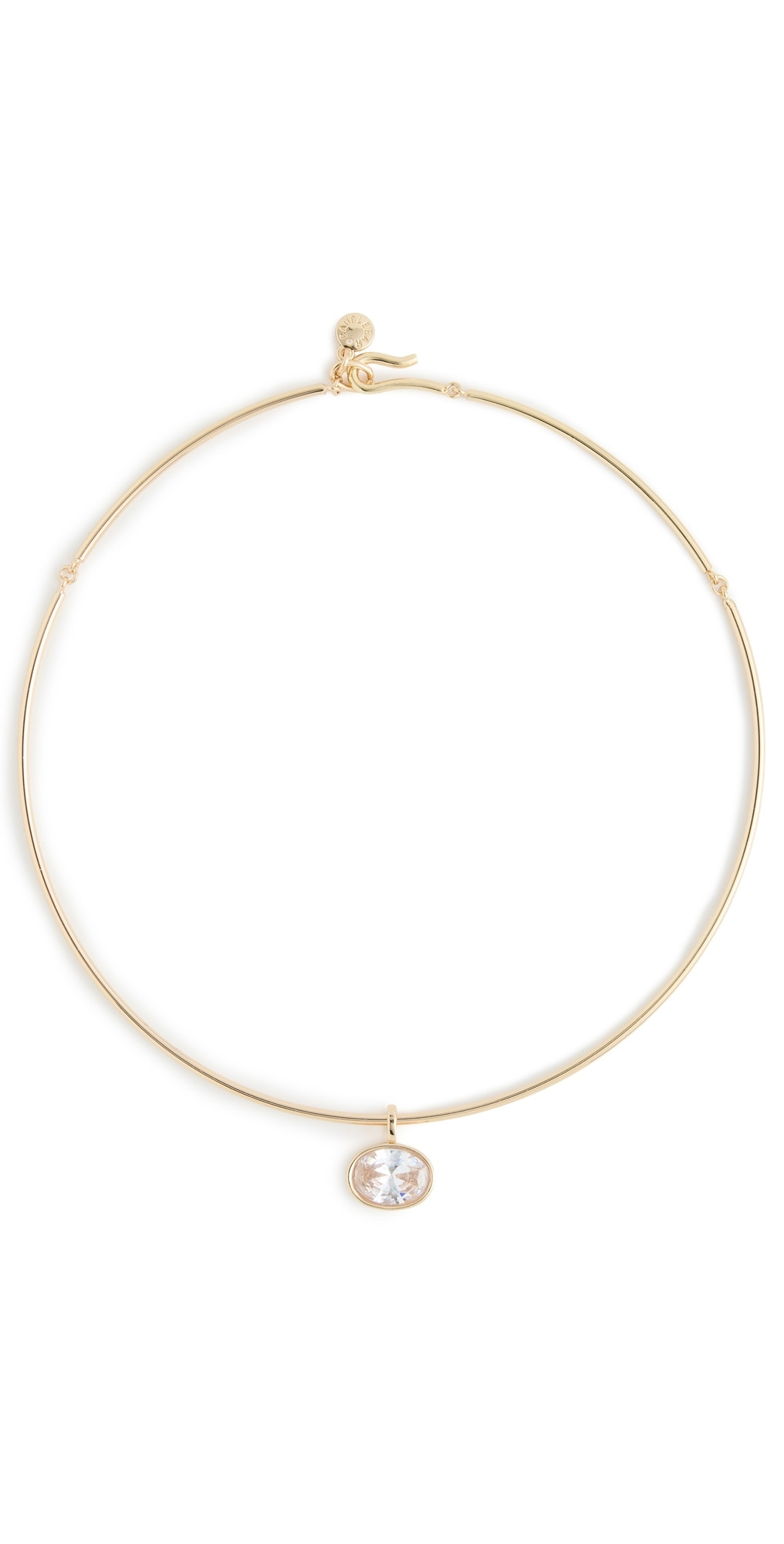 BaubleBar Jelane Gem Collar Necklace Clear/ Gold One Size | Shopbop