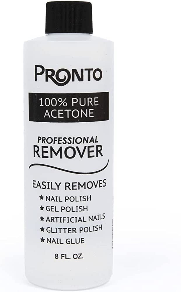 Pronto 100% Acetone Gel Nail Polish Remover - Gel Polish Remover for Nails | Acetone Nail Polish ... | Amazon (US)