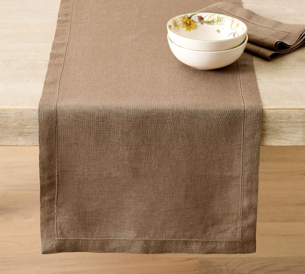 Belgian Linen Table Runner | Pottery Barn (US)