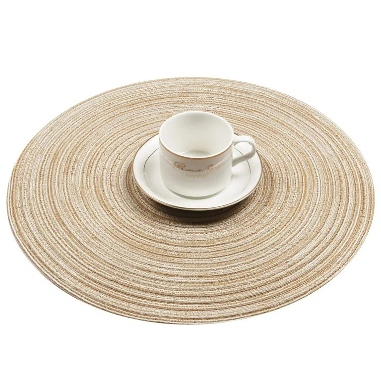 Coolmade Round Rop Cotton Braided Table Place Mats Braided Coaster Placemas Non-Slip Table Mats S... | Walmart (US)
