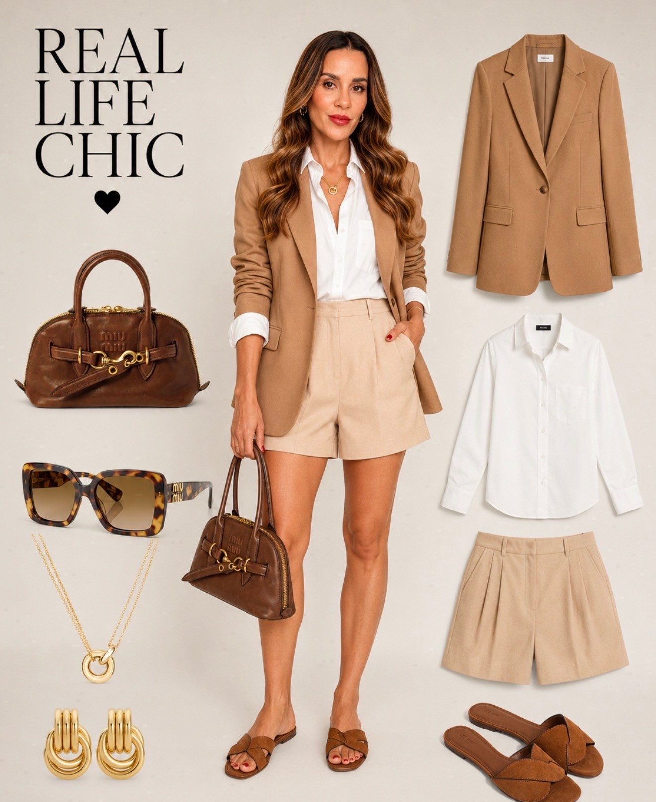 A tan blazer is one of the hardest-working pieces in your wardrobe. 🤎

Layer it over a crisp white shirt, tailored shorts, and simple accessories for an effortlessly polished look you’ll wear on repeat. Every piece is timeless, versatile, and easy to mix and match.

tan blazer outfit, blazer with shorts, tailored shorts outfit, business casual style, chic neutral outfit, timeless wardrobe staples, capsule wardrobe, quiet luxury style, elevated everyday outfits, classic fashion, effortless style, affordable fashion finds, LTK outfits, summer blazer outfit, Real Life Chic.

#LTKootd #LTKOver40 #LTKSeasonal