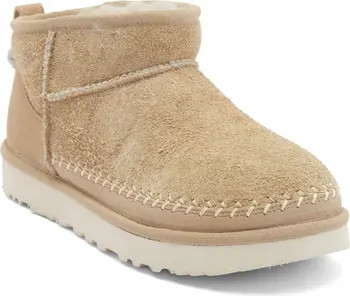 Classic Ultra Mini Biarritz Genuine Shearling Lined Bootie (Women) | Nordstrom