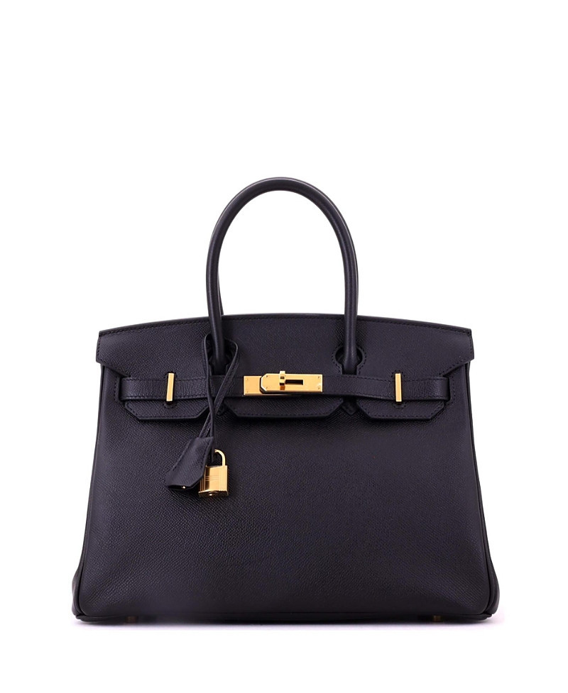 Pre-Owned HERMES Birkin 30 Handbag Black Epsom with Gold Hardware | Bloomingdale's (US)