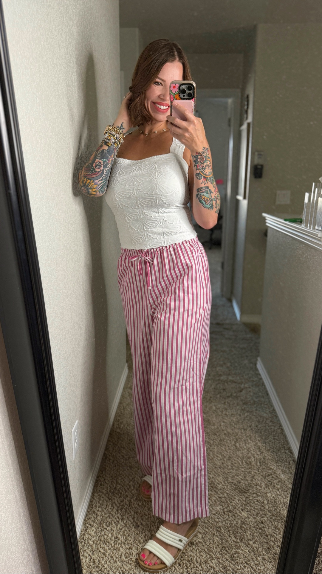 Cute and comfy errands outfit 🩷
I’m wearing a medium in the pants (they are actually pj pants 🤭) and a medium top! 🫶🏼
I’m 5’6”, 150 lbs

#LTKdayinmylife #LTKgrwm #LTKmomlife