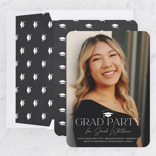 Cap Time 5x7 Stationery Card by Yours Truly | Shutterfly
