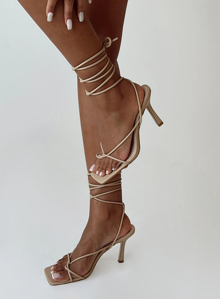 Dawson Heels Camel | Princess Polly US