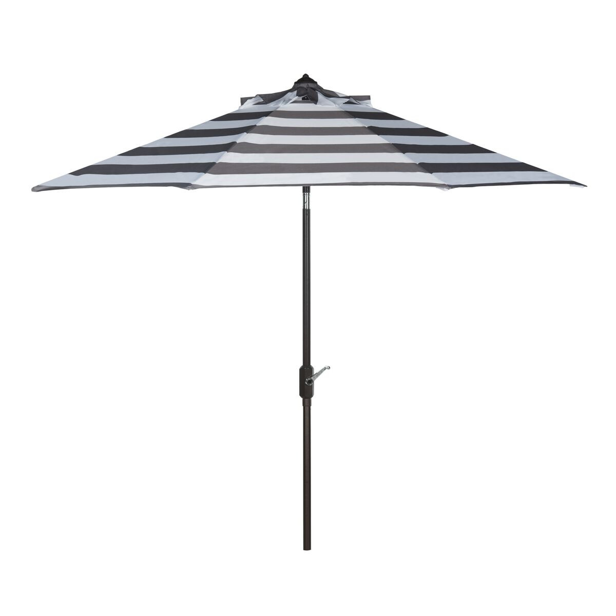 Striped 9 Foot Tilting Patio Umbrella/Beige/Blue by World Market | World Market