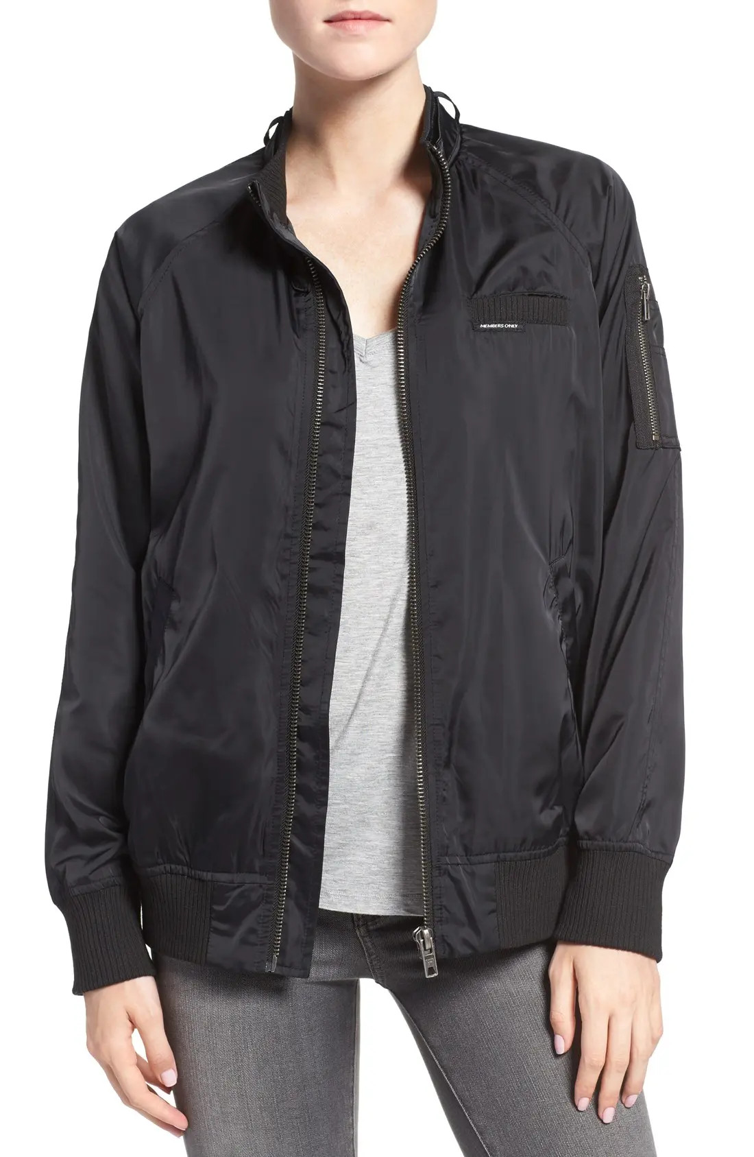 Members Only Women's Satin Bomber Jacket (Women) | Nordstrom | Nordstrom