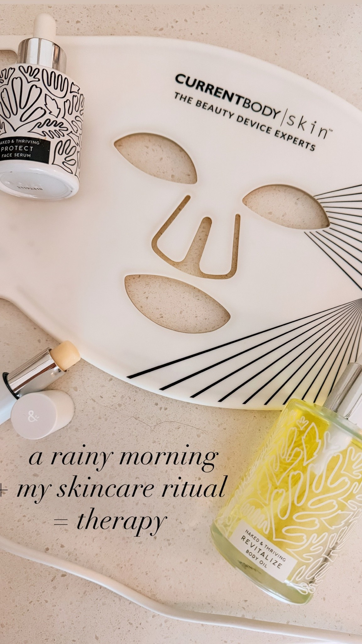Rainy mornings are my reminder to slow down a little. ☁️✨
Nothing overly complicated — just a few skincare staples before the day gets busy. My @currentbody01 red LED mask, favorite daytime serum from Naked & Thriving a rejuvenating post shower body oil have been part of my “invest in yourself first” routine lately. Linked everything for your next cozy self-care morning

#LTKmorningroutine #LTKselfcare #LTKOver40