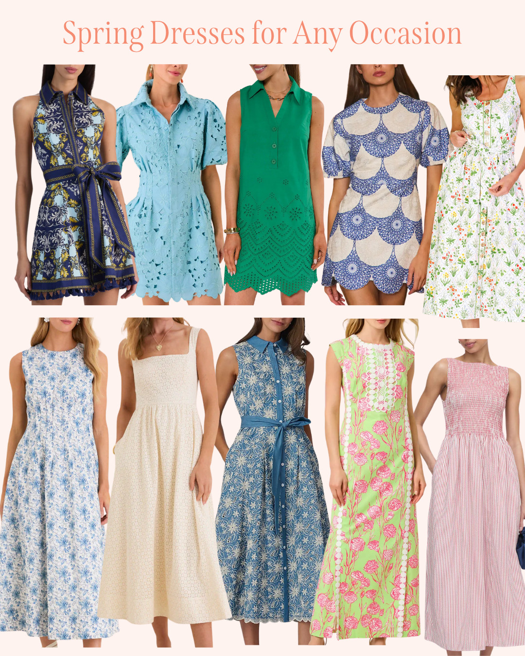 Spring Dresses for Any Occasion! More on DoSayGive.com  

 #LTKootd #LTKSeasonal #LTKSaleAlert