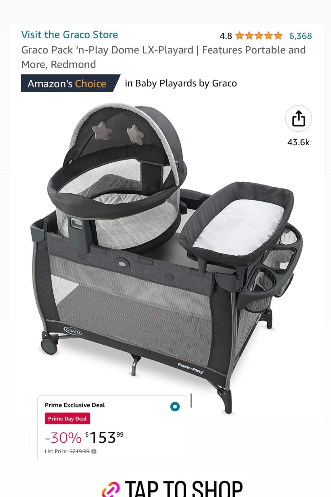 Amazon prime day deal: Graco pack n play travel crib with diaper changing station 

#LTKsalealert #LTKxPrimeDay #LTKbaby
