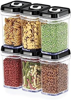 DWËLLZA KITCHEN Airtight Food Storage Containers with Lids Airtight – 6 Piece Set/All Same Siz... | Amazon (US)