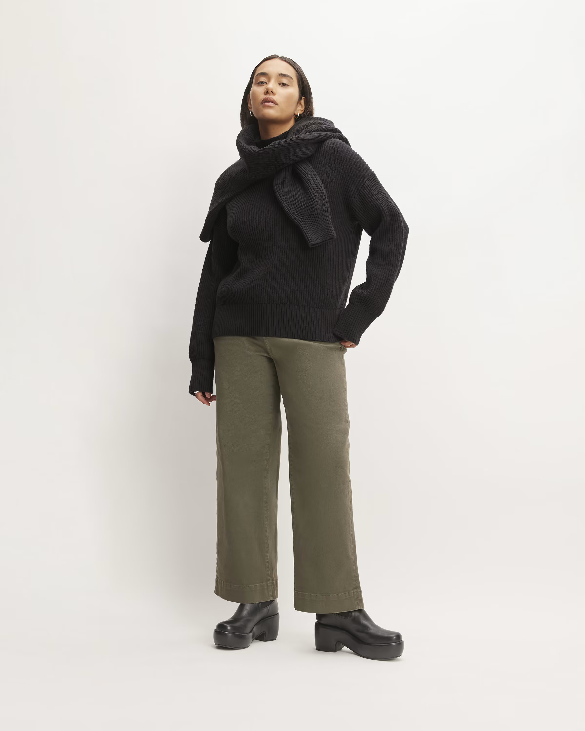 The Organic Cotton Ribbed Turtleneck | Everlane