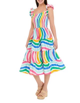 Women's Smocked Midi Dress | Belk