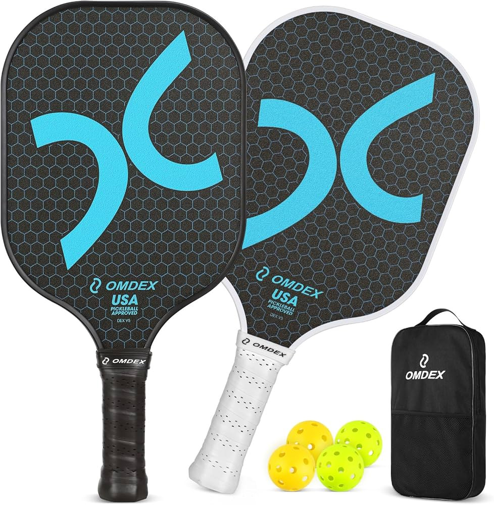 V5 Pickleball Paddle, Carbon Fiber Pickleball Paddle Set, Lightweight Pickle Ball Paddle USAPA Ap... | Amazon (US)