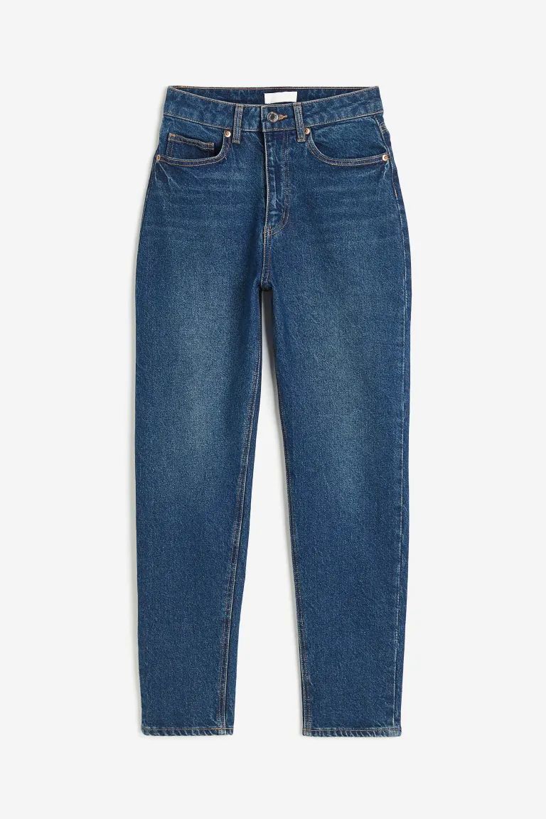 Slim Mom High Ankle Jeans - Dunkles Denimblau - Ladies | H&M DE | H&M (DE, AT, CH, NL, FI)