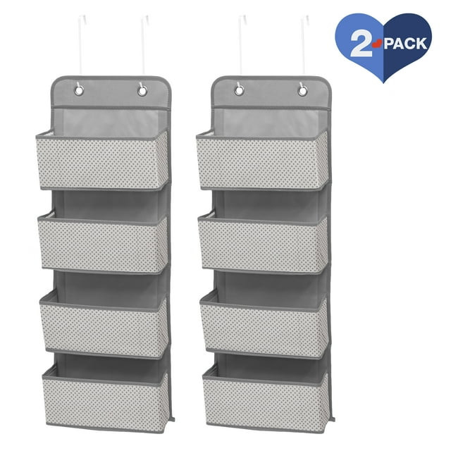 Delta Children 4 Pocket Over The Door Hanging Organizer - 2 Pack, Easy Storage/Organization Solut... | Walmart (US)