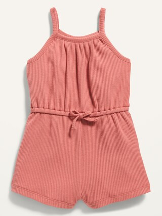 Sleeveless Rib-Knit Romper for Baby | Old Navy (US)