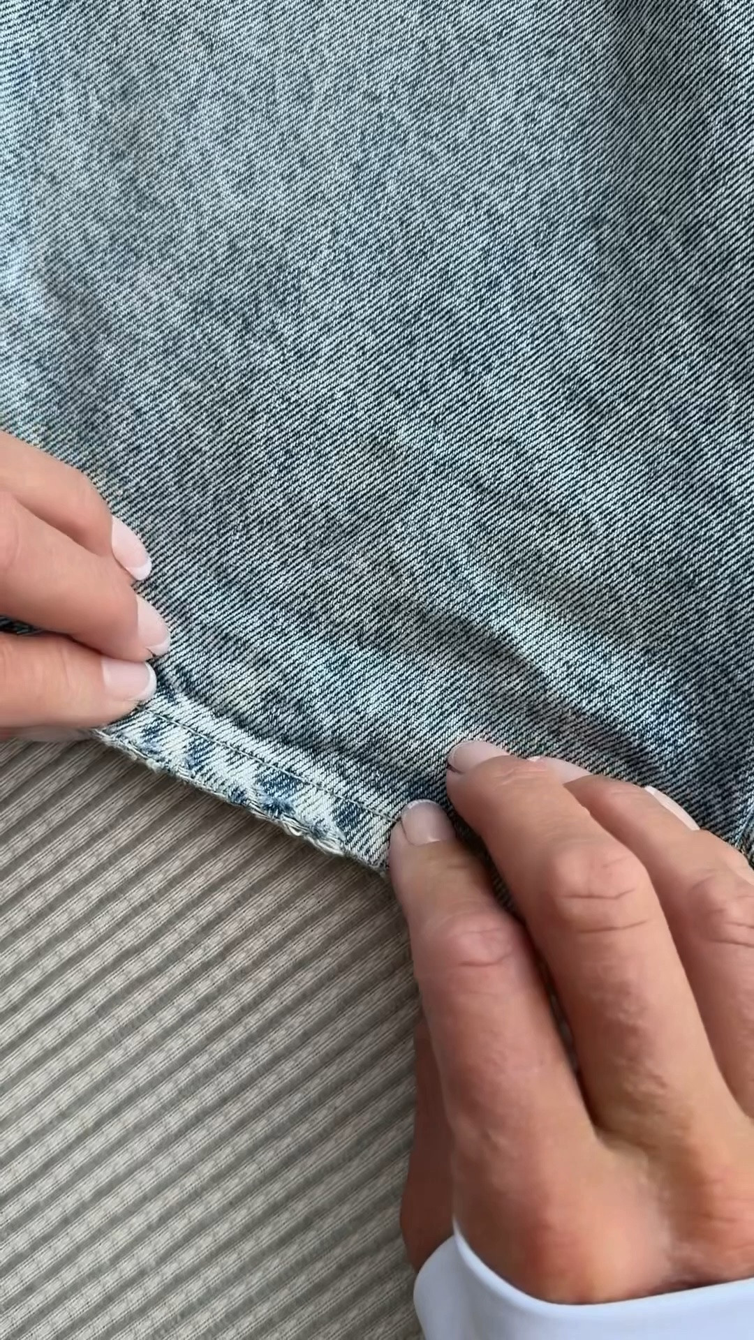 How to Shorten Jeans Without Sewing | Easy Decorative Pin Hack

#LTKootd #LTKmomlife #LTKU