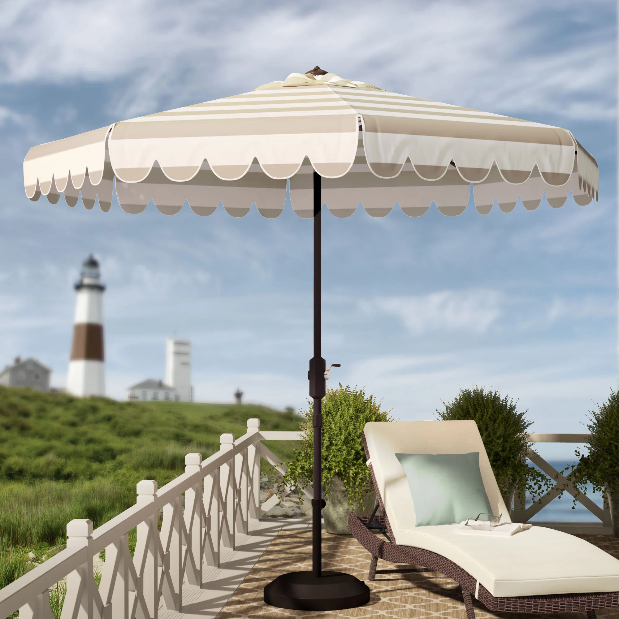Arlmont & Co. Natalee Tilt Market Umbrella & Reviews | Wayfair | Wayfair North America