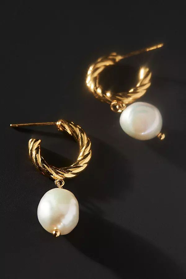 Twisted  Pearl Drop Earrings | Anthropologie (US)