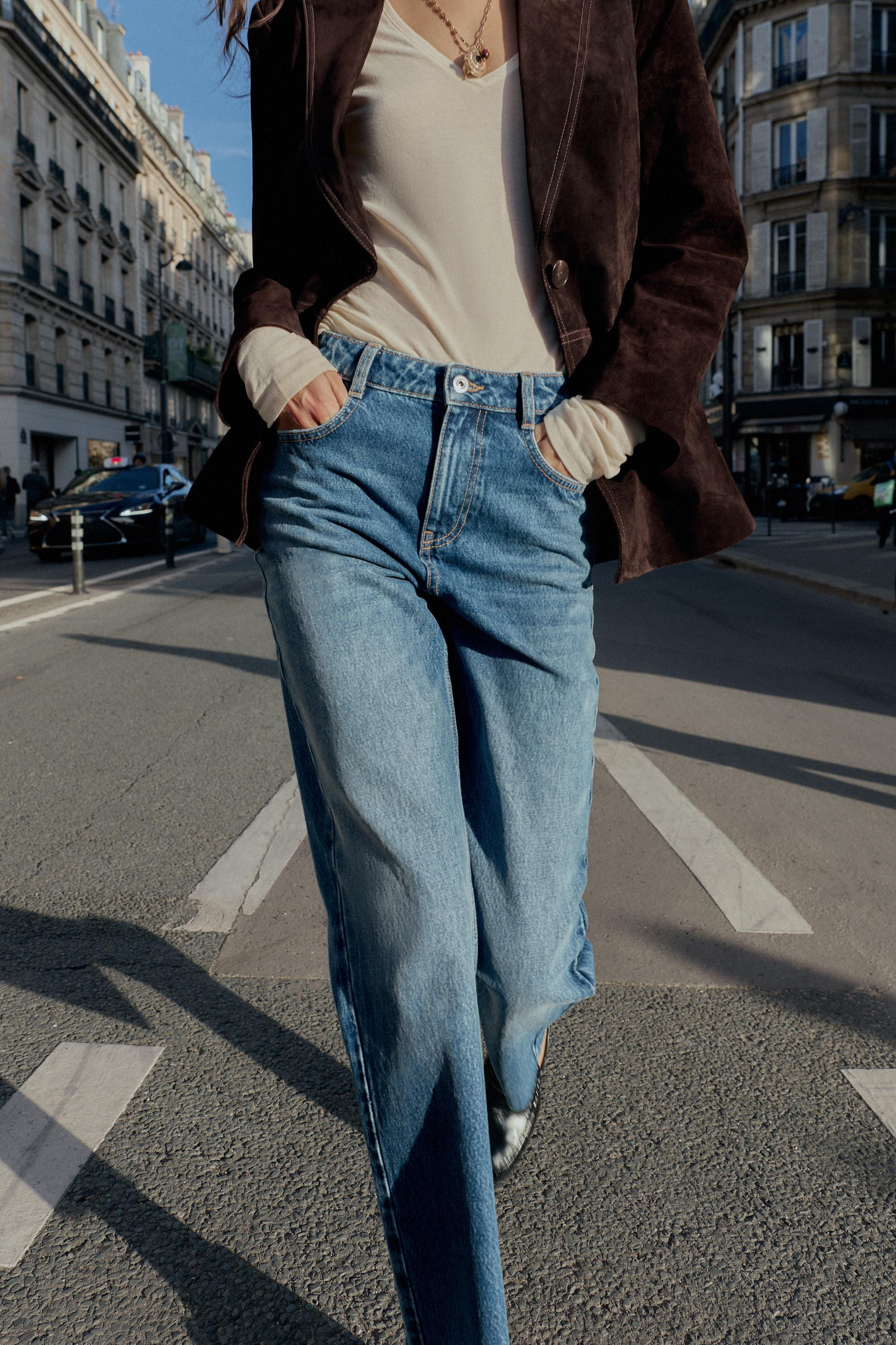 Z.02 HIGH WAIST STRAIGHT ANKLE JEANS | Zara US