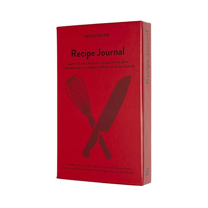 Moleskine Passion Journal, Recipe, Hard Cover, Large (5" x 8.25") Scarlet Red | Amazon (US)