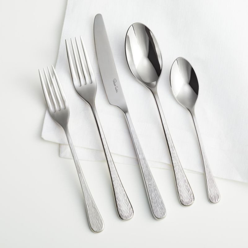 Iona Texture Flatware | Crate and Barrel | Crate & Barrel