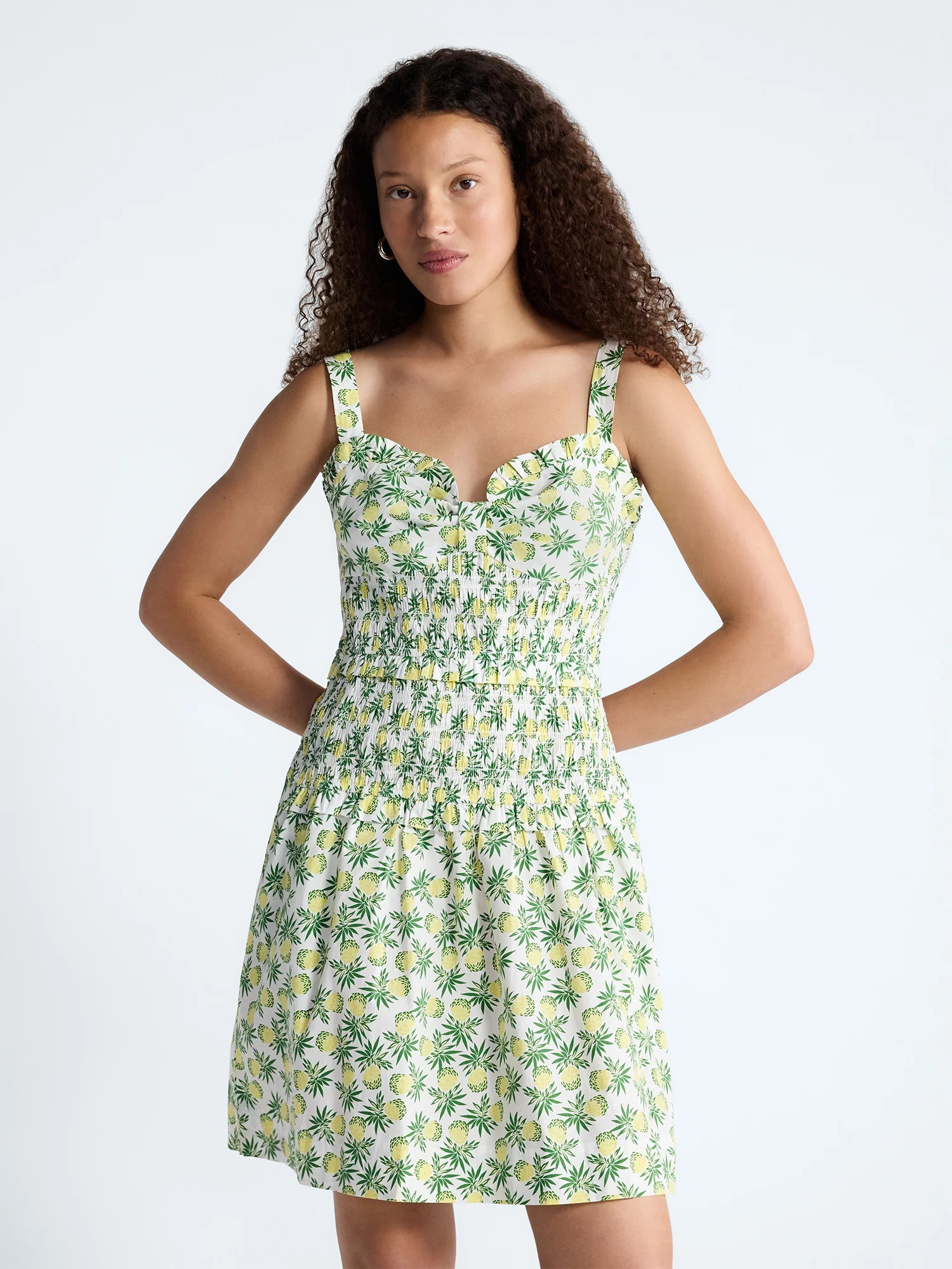 Free Assembly Women's Tiered Smocked Mini Dress, XS-XXL | Walmart (US)
