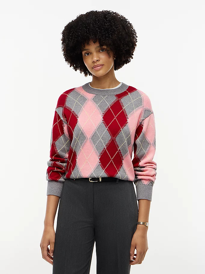 Relaxed Fit Argyle-Rundhalspullover | Tommy Hilfiger (DE)