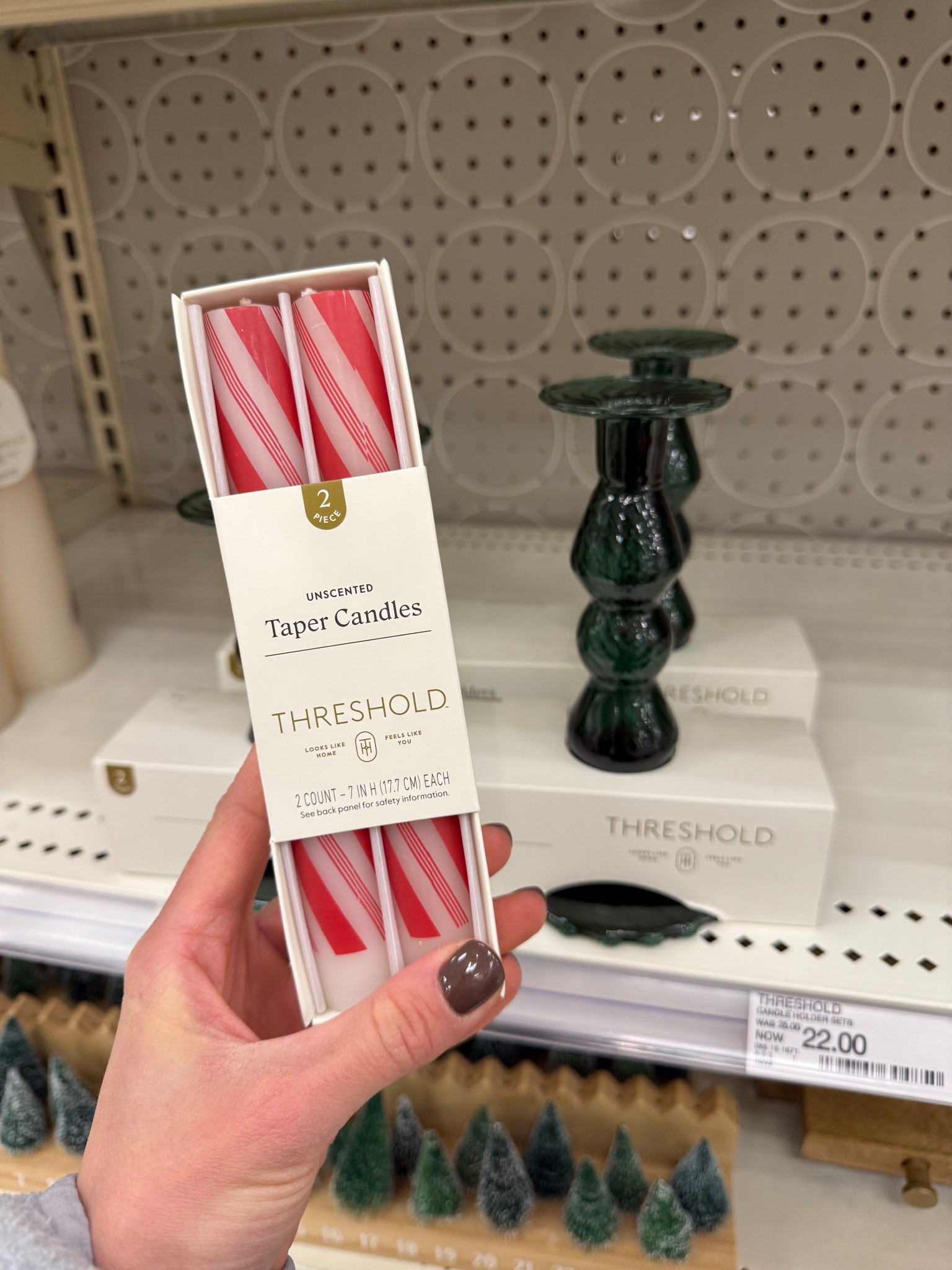 Cannot get over these candy cane taper candles !! Unscented
