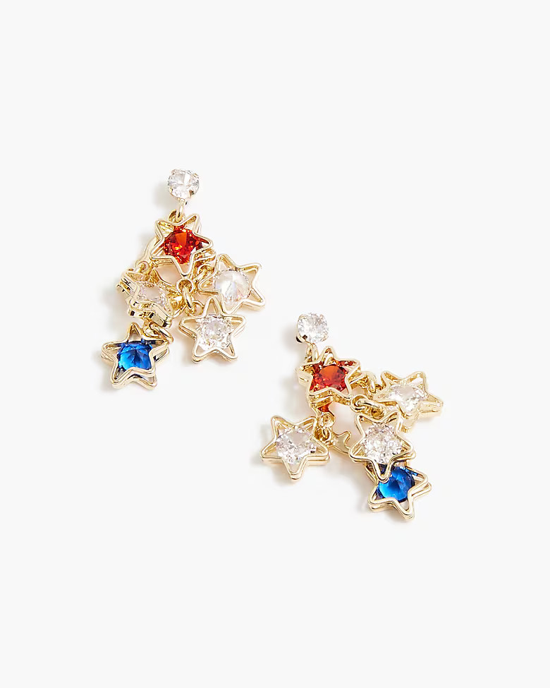 Dangly star statement earrings | J.Crew Factory