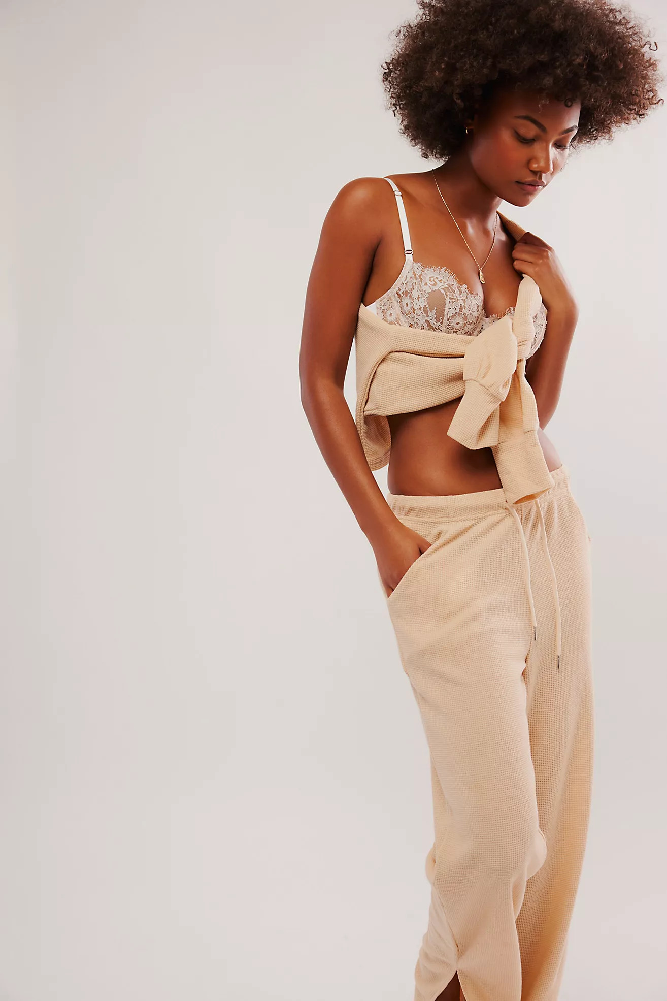 Recycled Waffle Henley Set | Free People (Global - UK&FR Excluded)